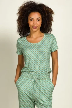 Tilly Top Kurze Ärmeln Mojo Grün