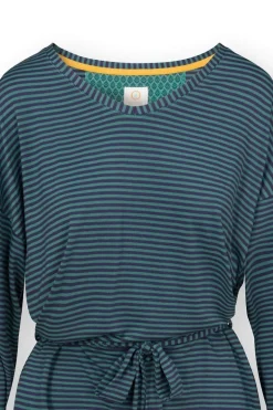 Timberly Top Lange Ärmeln Little Sumo Stripe Blau Grün