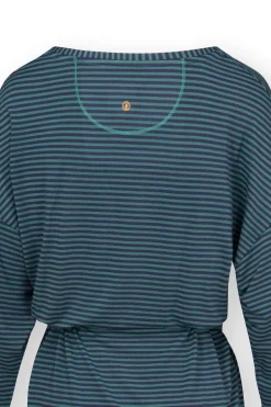 Timberly Top Lange Ärmeln Little Sumo Stripe Blau Grün