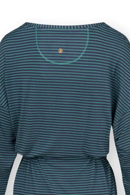 Timberly Top Lange Ärmeln Little Sumo Stripe Blau Grün
