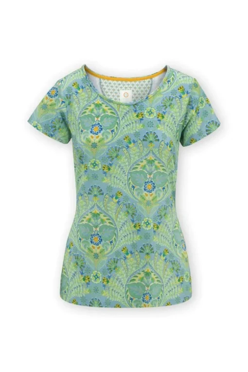 Top Kurze Ärmeln Alba Blau Grün