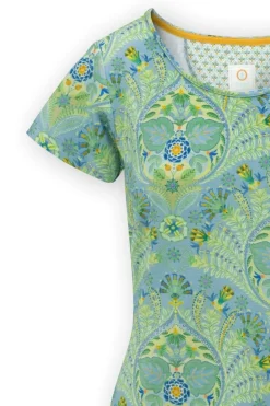 Top Kurze Ärmeln Alba Blau Grün