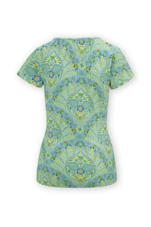 Top Kurze Ärmeln Alba Blau Grün