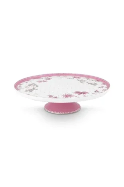 Tortenteller Klein Jolie Punkte Gold Rosa