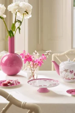 Tortenteller Klein Jolie Punkte Gold Rosa