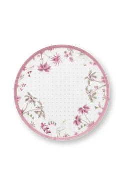 Tortenteller Klein Jolie Punkte Gold Rosa
