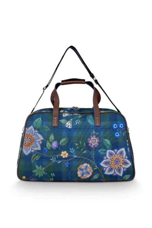 Tovy Reisetaschen Mittelgross Flores Felices Dunkel Blau