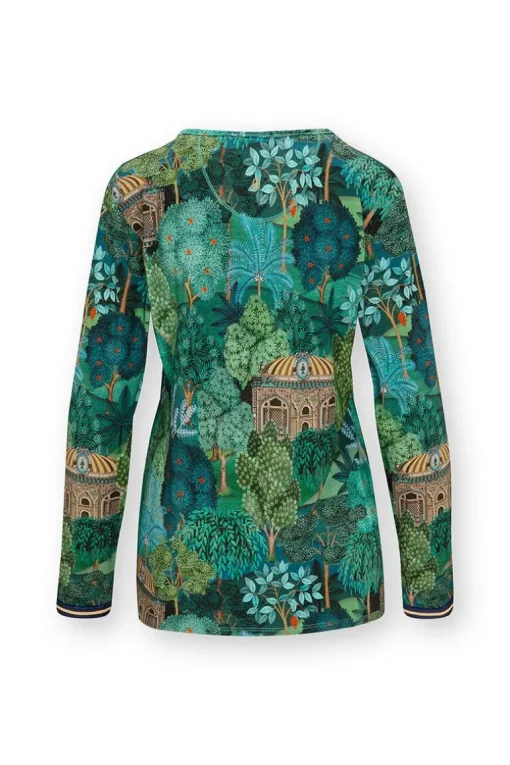 Trice Top Lange Ärmeln Jardin de Noche Blau