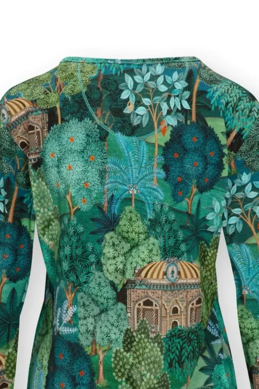 Trice Top Lange Ärmeln Jardin de Noche Blau