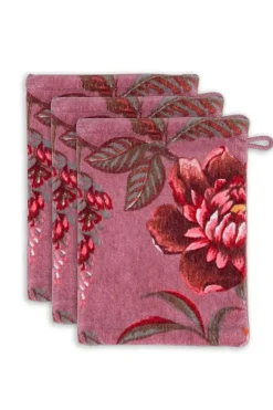 Waschlappen Set/3 Secret Garden Mauve 16x22cm