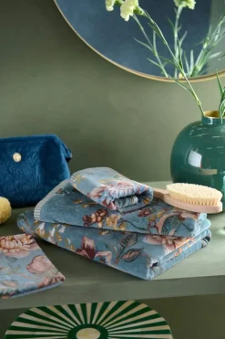 Waschlappen Set/3 Secret Garden Blau 16x22cm