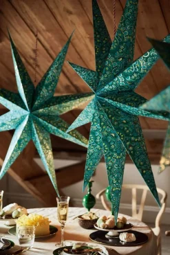 Weihnachtsstern Papier Grün 110cm