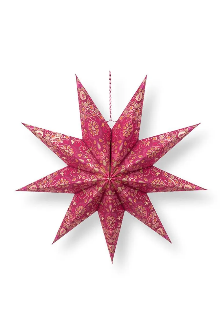 Weihnachtsstern Papier Overall Print Rot 60cm