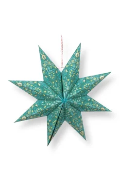 Weihnachtsstern Papier Overall Print Grün 60cm