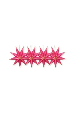 Weihnachtsstern set/4 Papier Rosa 20cm