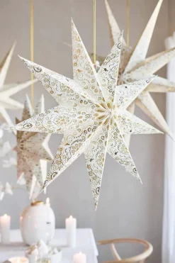 Weihnachtsstern Weiß 60cm