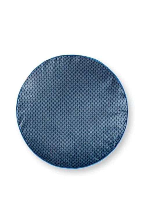 Zierkissen Rund Quiltey Days Dunkelblau