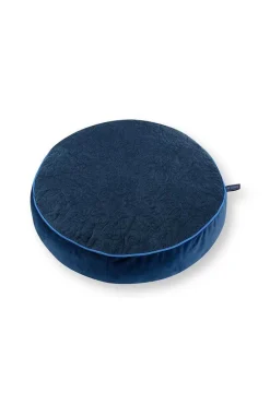 Zierkissen Rund Quiltey Days Dunkelblau