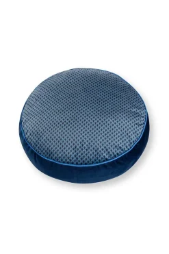 Zierkissen Rund Quiltey Days Dunkelblau